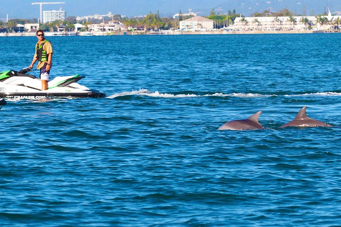 1hr Jet Ski Safari - Riding north toward South Stradbroke Island