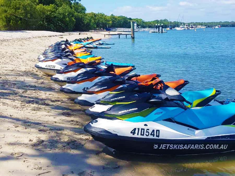 2.5-Hour Ultimate Jet Ski Safari to North Stradbroke Island - From the Gold Coast waterways to South Stradbroke Island