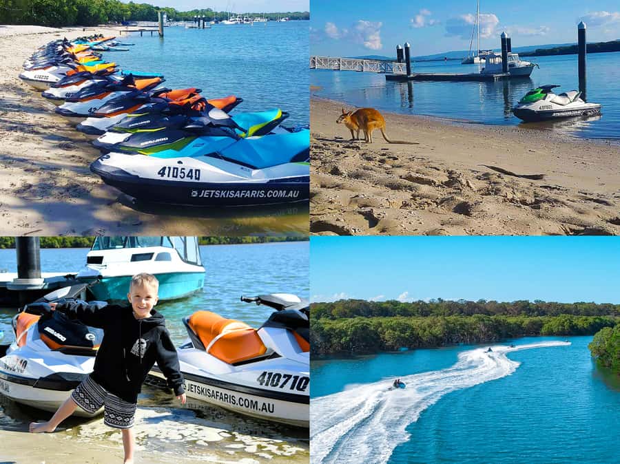 2.5-Hour Ultimate Jet Ski Safari to North Stradbroke Island - Getting started with training and safety