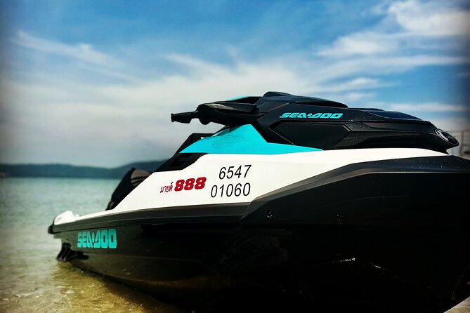 2.5 hours Pig Island-Virgin Islands & Snorkeling Jet Ski Safari - Temple views and the first stretch across the water