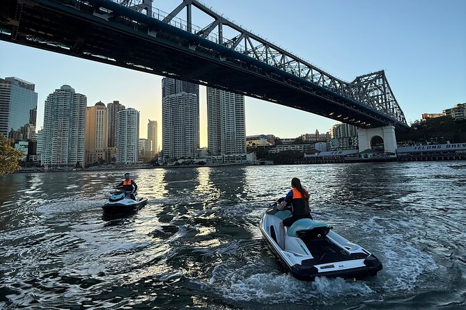 2 Hour Brisbane River Jetski Adventure - A sunset ride with Brisbane in the front row