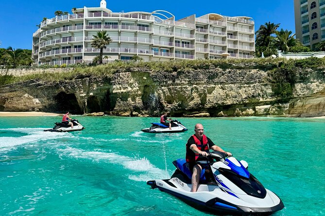 2 Hours Private Jet Ski Tour in Saint Martin with free passenger - Maho Beach and the plane landing