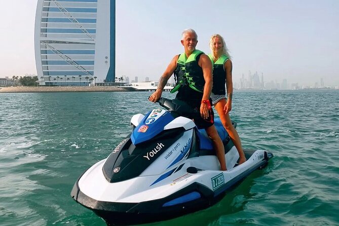 30Min Dubai Jet Ski Tour of Burj Al Arab with Free Ice Cream - Riding toward the Burj Al Arab