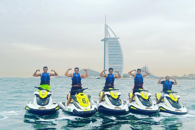 30Min Dubai Jet Ski Tour of Burj Al Arab with Free Ice Cream - Burj Al Arab, skyline, and photo stops