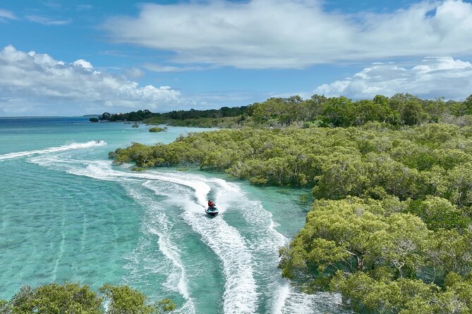 5 Hour Jetski Adventure from Brisbane to Moreton Bay Islands - Riding beneath the city’s best-known bridge