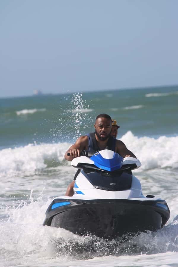 Agadir: Jet Ski Adventure W- Optional Quad Bike on The Beach - Safety briefing and getting on the jet ski