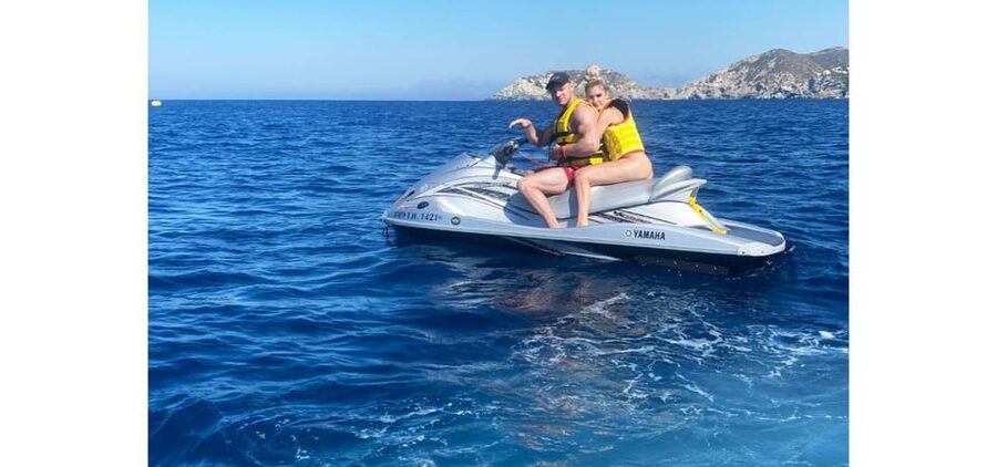 Agia Pelagia: Jet Ski - Taking the controls at Mononaftis Beach