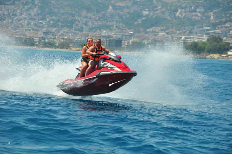 Alanya Jet Ski Tour with Coastal Views and Safety Briefing - Choosing between a solo ride and a passenger