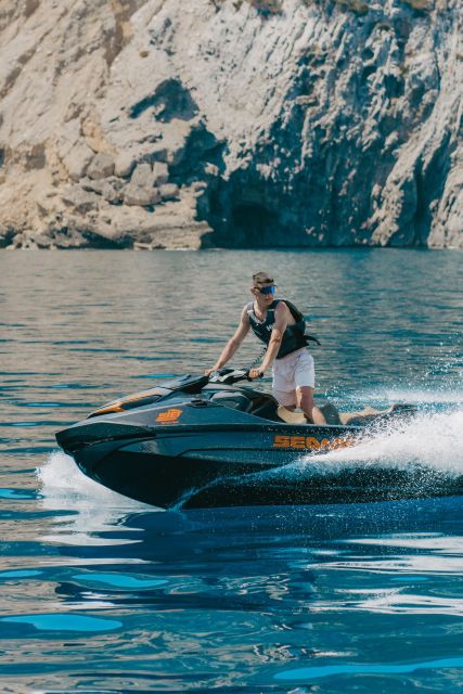 Alcudia: Bay of Alcudia Jet Ski Tour with Photos - The Aucanada lighthouse viewpoint