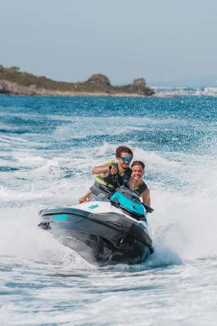 Andratx: Jet Ski Tour with Cave Visits and free Photos - Racing toward Cala en Basset