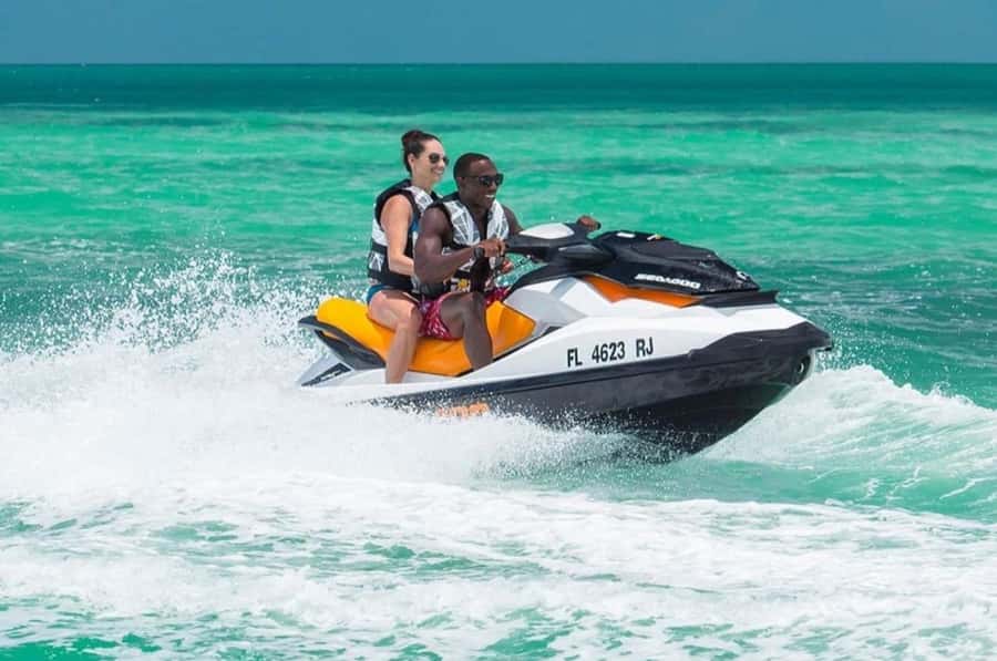 Arabian Sunset Jet Ski Tour – Waves Under the Orange Sky - The ride itself: speed, spray, and skyline views