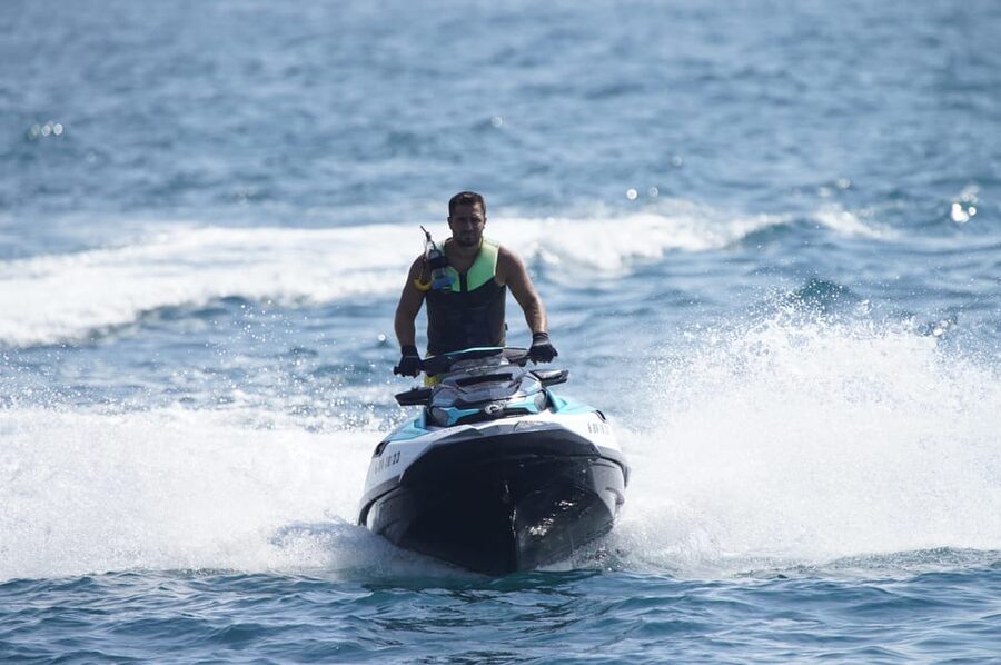 Barcelona: Jet Ski Rental (No License Needed) - Riding past Barcelona’s waterfront sights