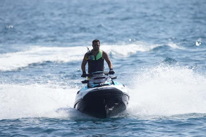 Barcelona: Jetski No Licence Tour Hotel W - Photo included - Sea-Doo seating for one or two people