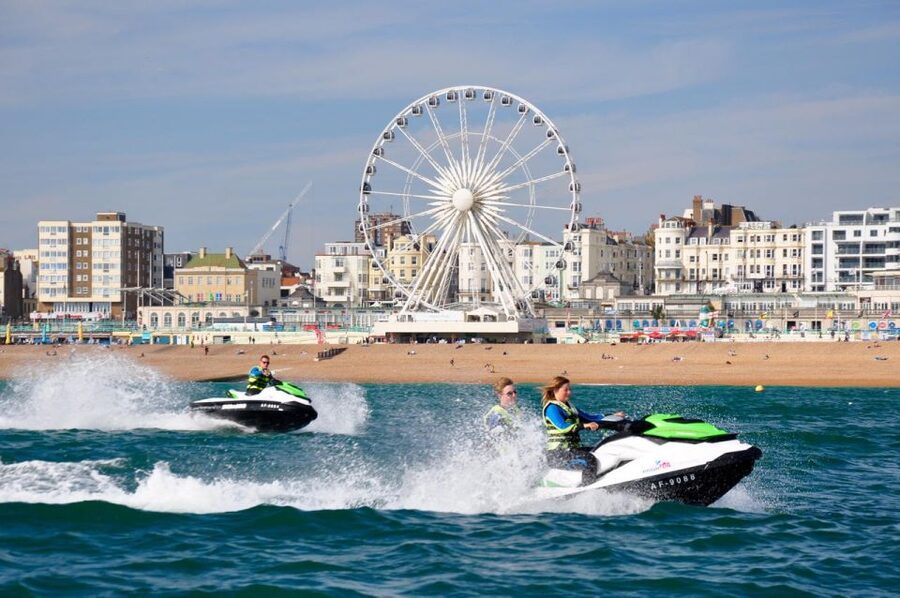 Brighton: Jetski Ride - Leaving Brighton Marina at Pontoon 6