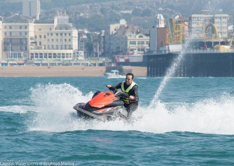Brighton: Jetski Ride - Small groups, shared jetskis, and the RIB arrangement