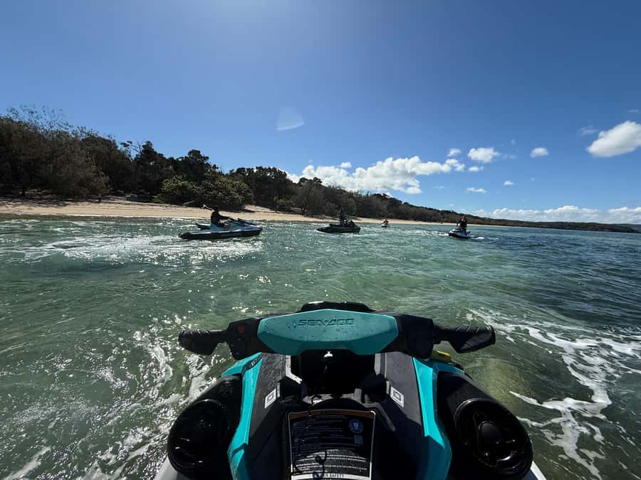 Brisbane: Half-Day Jetski Adventure to Moreton Bay Islands - The open-water run to North Stradbroke Island