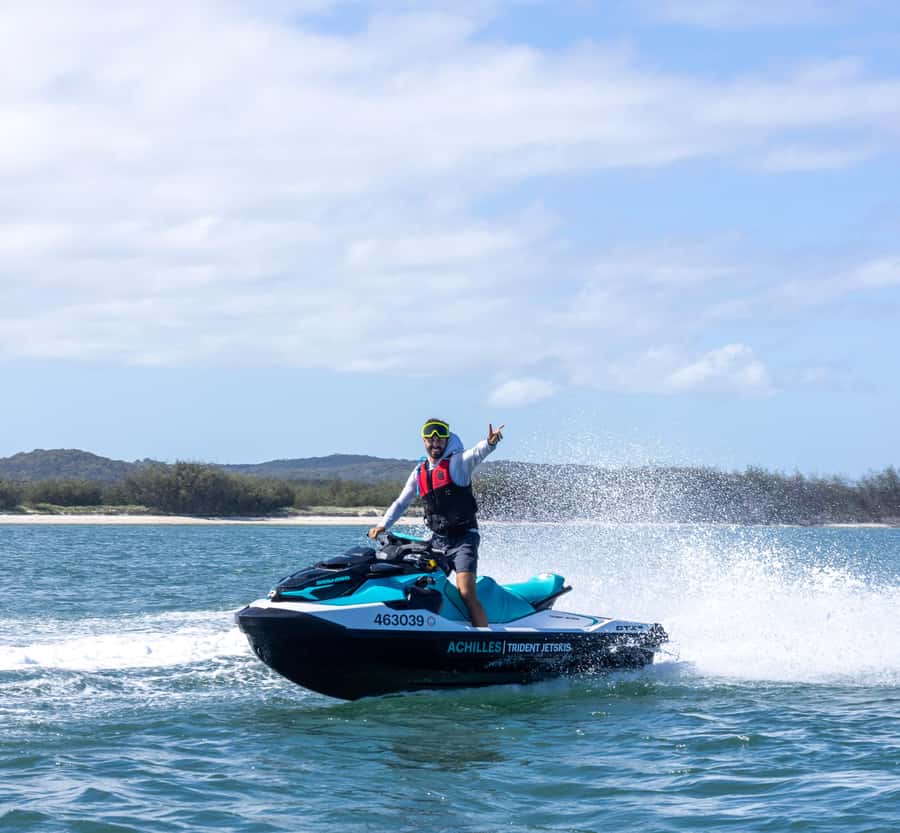 Brisbane: Half-Day Jetski Adventure to Moreton Bay Islands - Under the Gateway Bridge and past St Helena Island