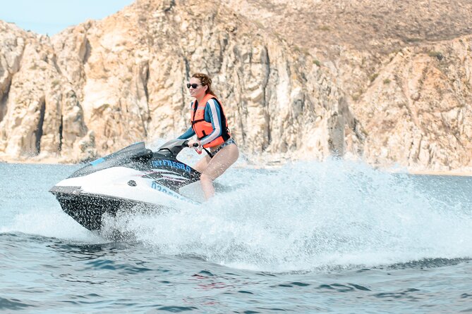 Cabo San Lucas Jet Ski Rental - Riding Toward Cabo Bay and the Arch