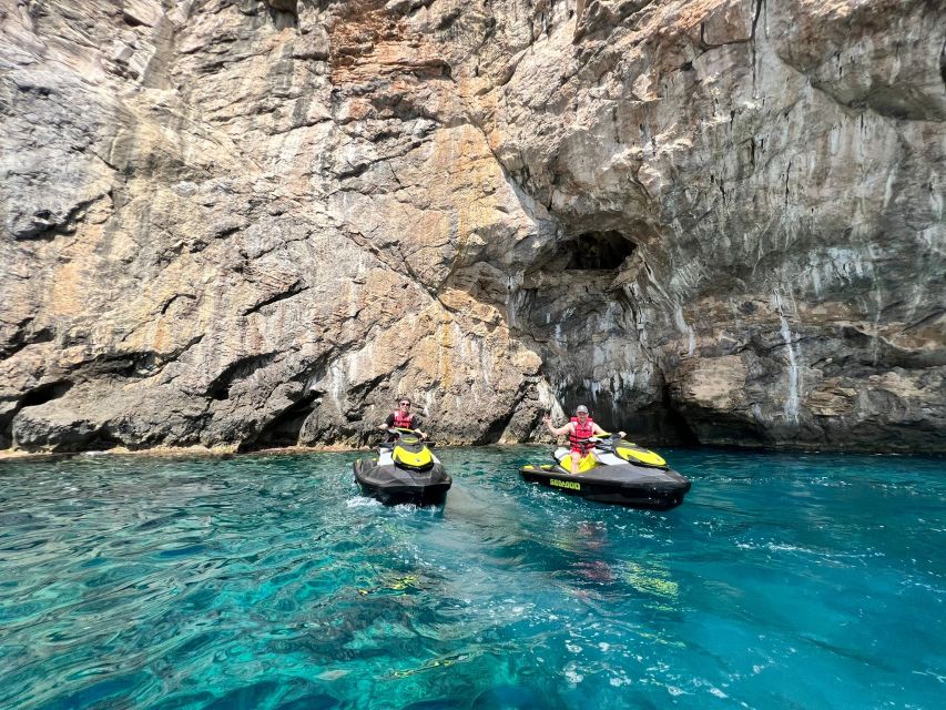 Cala Millor: Jetski Tour of Sea Lion Cave or Caves of Artà - The speedboat transfer adds to the outing
