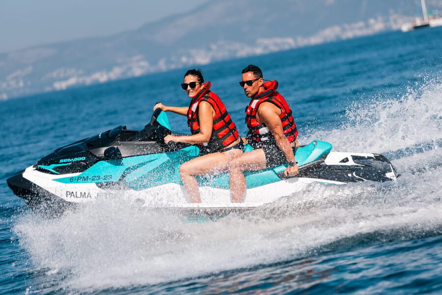 Calanova: Doble Jet Ski excursion with guide - What the coast looks like from the water