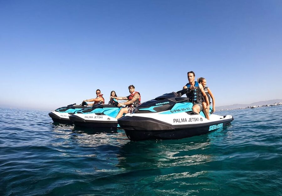 Calanova: Doble Jet Ski excursion with guide - The photo stops are more useful than they sound
