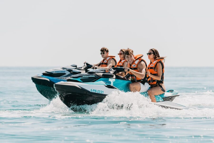 Can Picafort: Guided Playa de Muro Jet Ski Tour with Photos - The jet skis and the feel of the ride