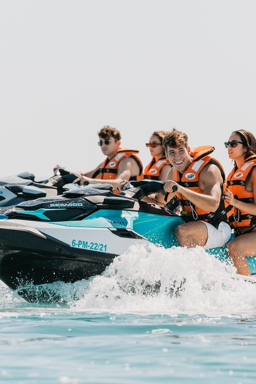 Can Picafort: Guided Playa de Muro Jet Ski Tour with Photos - Playa de Muro from the water