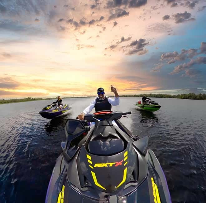 Cannes: Jet Ski Adventure with Optional Instructor - Leaving Cannes behind on a two-person jet ski