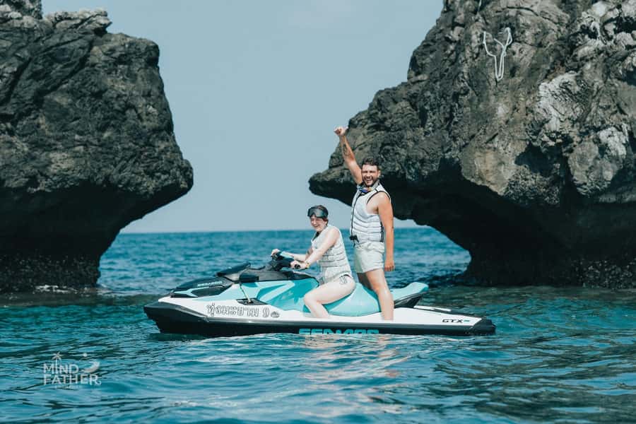Chumphon: Jet Ski Adventure with Island Trip Option - What the beach ride feels like