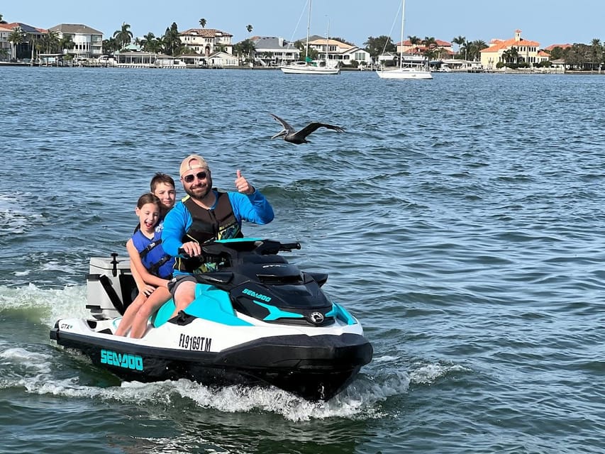Clearwater: Dolphin Jet Ski Tour - 1 SKI FOR UP TO 3 PEOPLE - Key points to know before you book