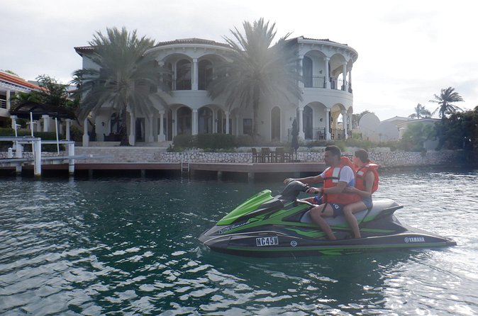Curacao Snorkel Tour by Jet Ski - The return past Fort Beekenburg