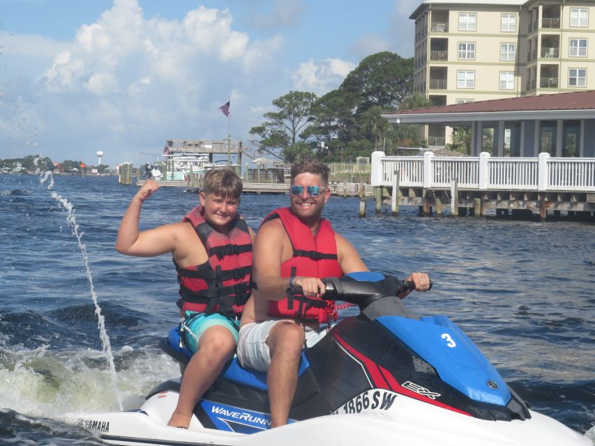 Destin and Fort Walton Beach Jet Ski Rental - Reaching Crab Island by jet ski