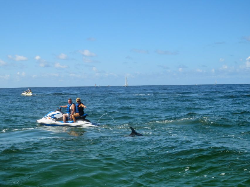Destin: Crab Island Dolphin Jet Ski Tour - Learning the controls before the speed begins