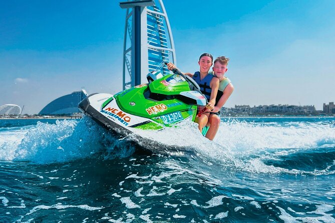 Dubai: 30min Jet Ski: Burj Al Arab w Pics, Videos, free Ice Cream - Starting beside Burj Al Arab at Umm Suqeim Marina