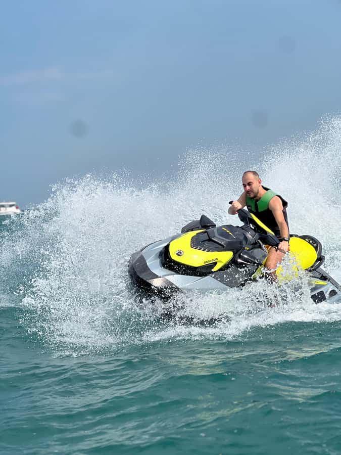 Dubai East: Guided JetsKi Ride with Sound System! - What the 1900cc jetski feels like