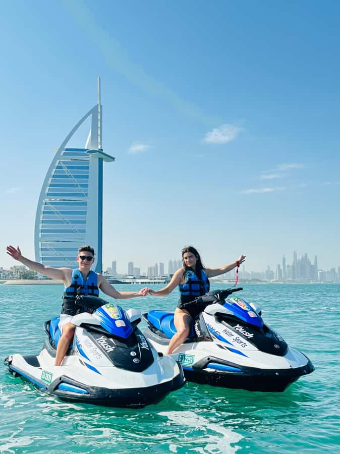 Dubai: Jet Ski 30Min & 30Min Jet Car Burj Al Arab Adventure - The jet ski ride toward Burj Al Arab