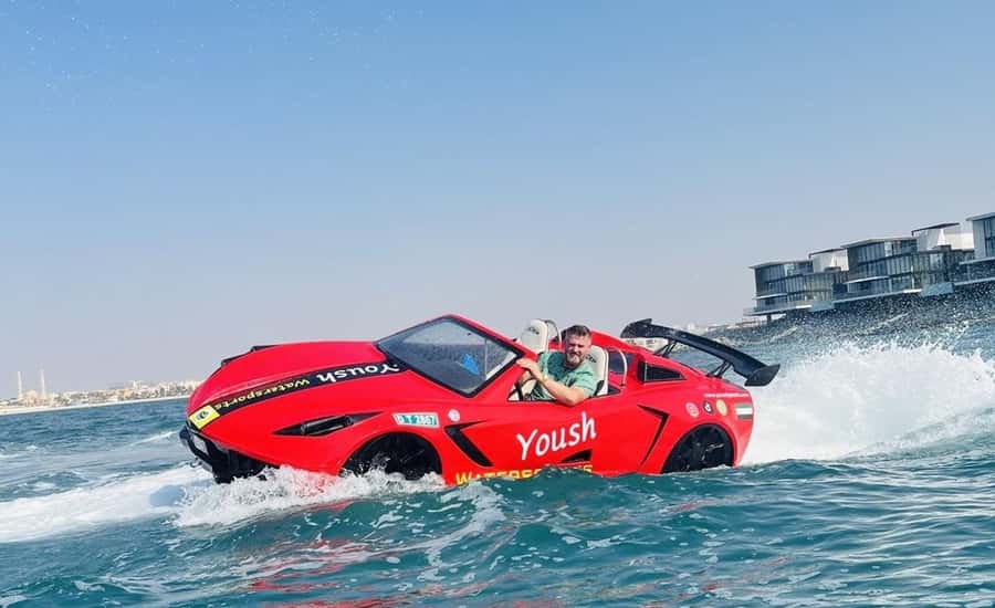 Dubai: Jet Ski 30Min & 30Min Jet Car Burj Al Arab Adventure - Switching from jet ski to the two-seat jet car