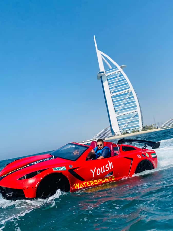 Dubai: Jet Ski 30Min & 30Min Jet Car Burj Al Arab Adventure - Starting at Fisherman Harbor 3 near Jumeirah