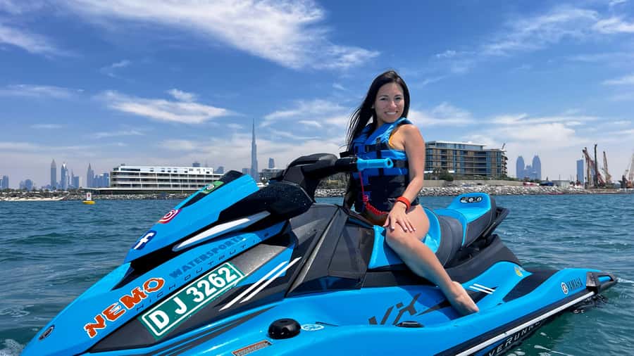 Dubai Jet Ski: Burj Khalifa, Burj Al Arab, Pics & Ice Cream! - Starting at Umm Suqeim Marina beside Burj Al Arab