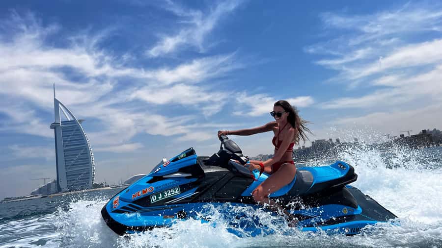 Dubai: Jet Ski to Atlantis with Videos, Photos and Ice Cream - Palm Jumeirah and Atlantis The Royal
