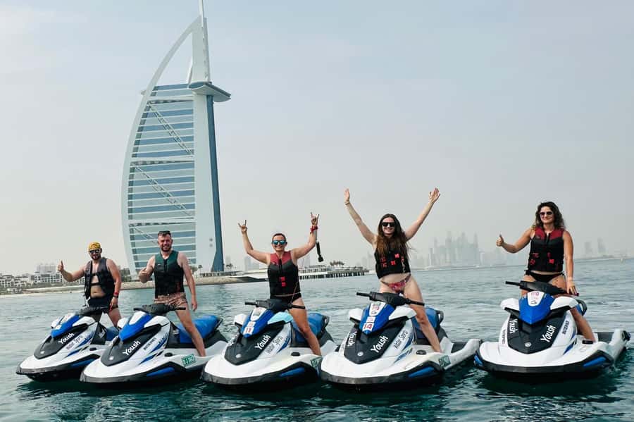 Dubai: Jet Ski Tour of Burj Al Arab with Photos - The safety briefing comes before the fun