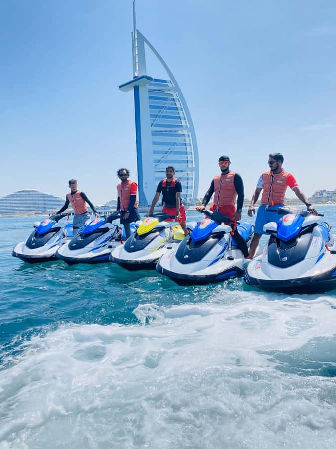 Dubai: Jet Ski Tour to Burj Al Arab and Atlantis - Starting at Fisherman Harbor with Friends Aqua WaterSports