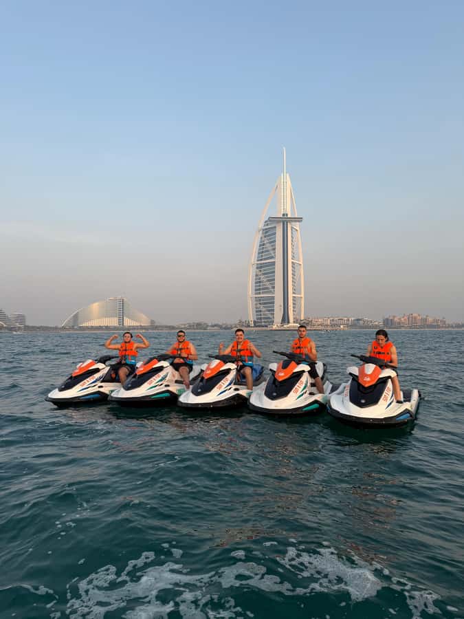 Dubai jet ski: visit the Burj al Arab and Atlantis with photos and videos - The 30-minute route and the Burj Al Arab