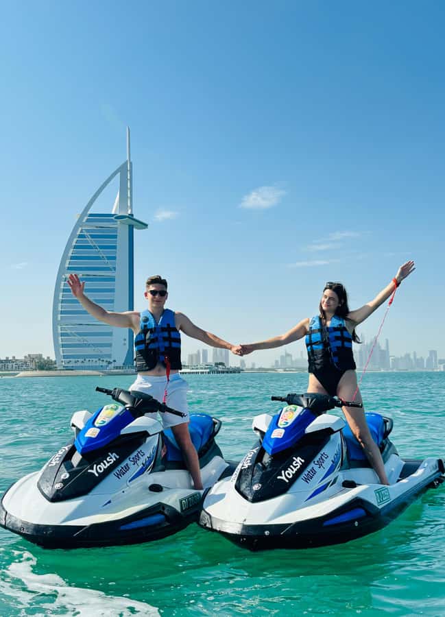 Dubai: Jetski Adventure w/ Burj Khalifa & Burj Al Arab Views - The route from Yoush Water Sports to Burj Al Arab