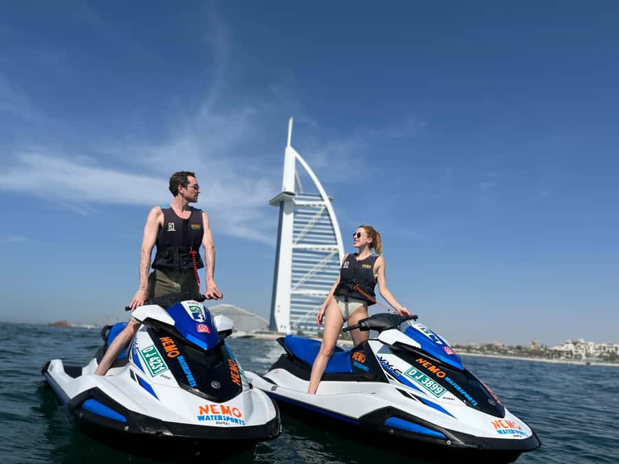 Dubai: Jetski to Burj Arab-Atlantis w Pic, Video & Icecream - The Burj Al Arab photo stop