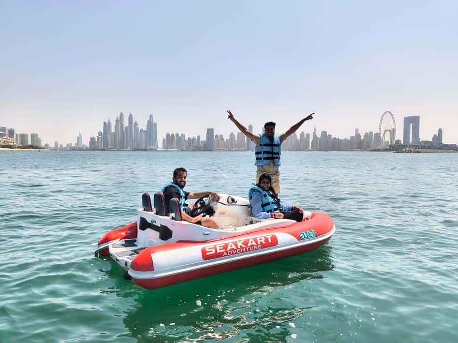 Dubai: Private Self-Drive SeaKart Jet Ski Boat Tour - The landmark route, stop by stop