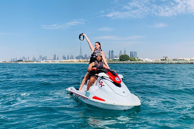 Exclusive 1HR Jet Ski Tour- Burj al Arab & Atlantis - Getting comfortable on the jet ski