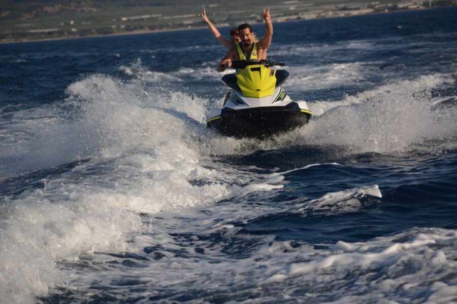 Falasarna: Jet Ski Safari to Balos Beach - Riding from Falasarna toward Balos
