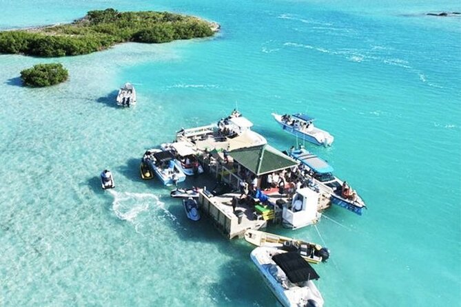 FAMOUS SHIPWRECK, Tiki Bar & Iguana Island Private Jet Ski Tour - Noah’s Ark and the floating tiki-bar stop