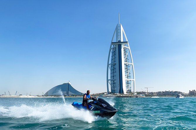 Fastest Jet Ski with Dubai Skyline, Burj Al Arab Views and Juice - One jet ski for two people